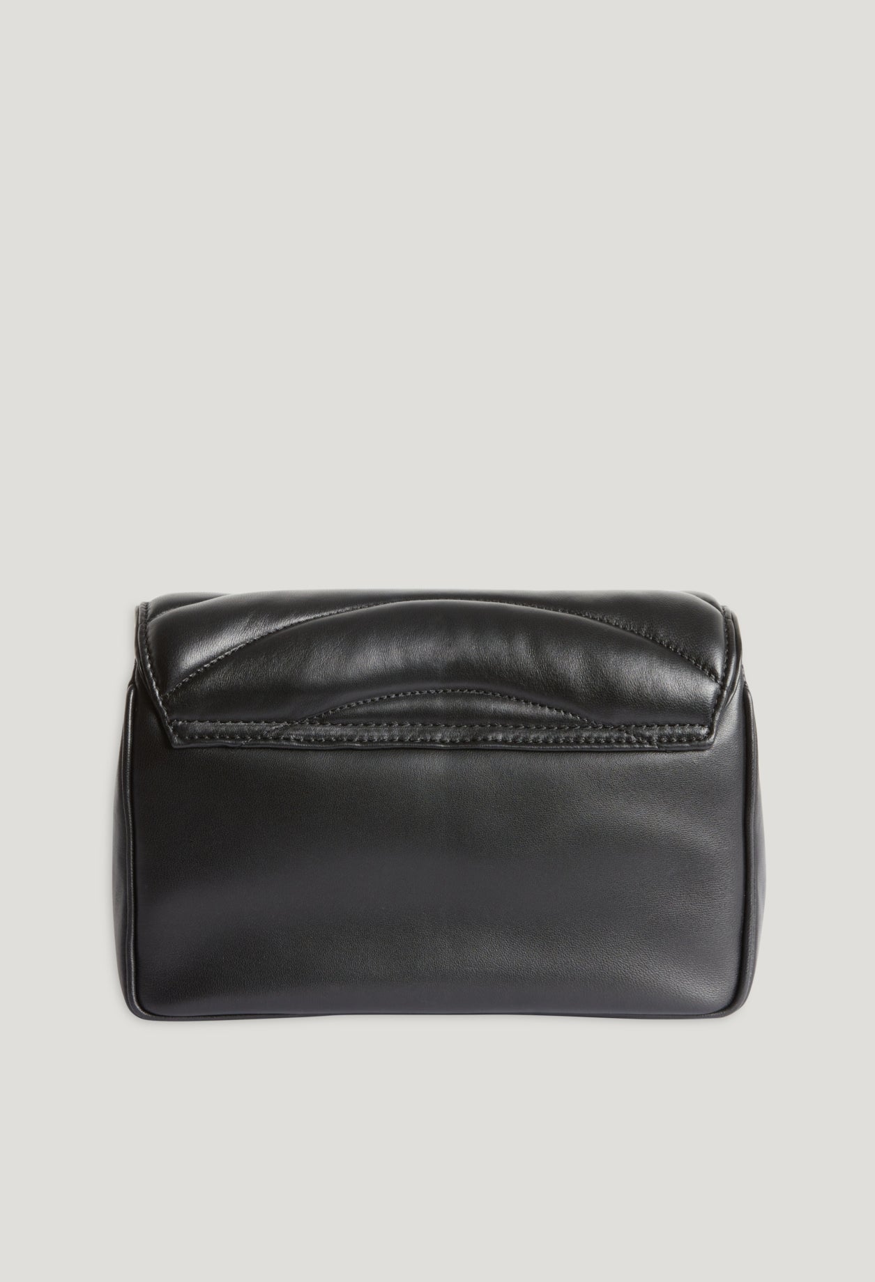 Bolso Angeli de cuero negro acolchado