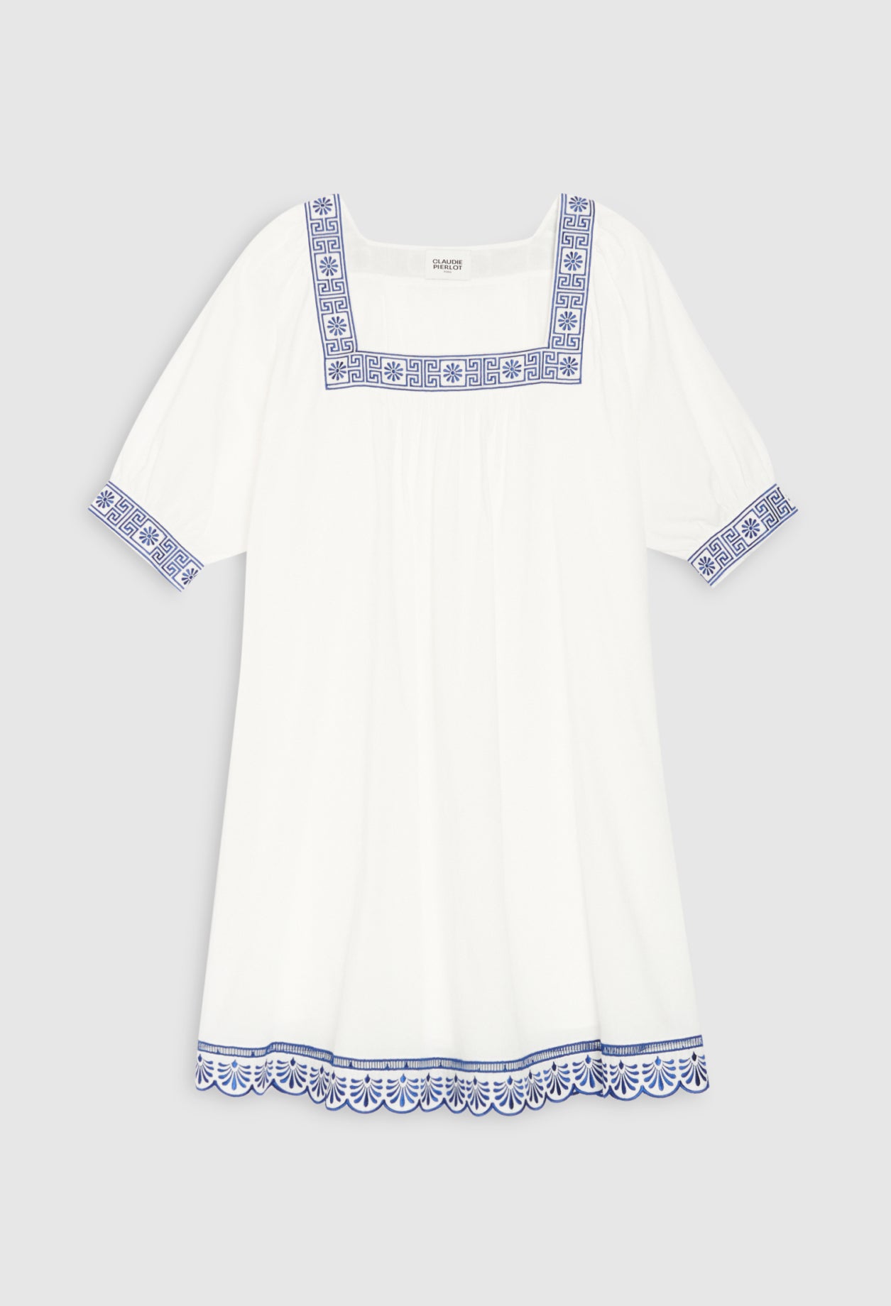 Vestido corto crudo