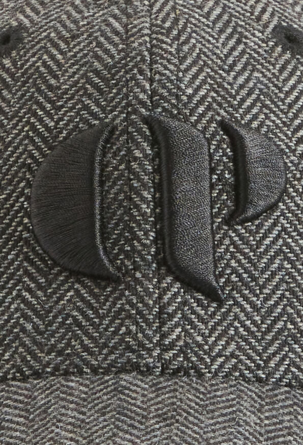 Gorra de tweed gris
