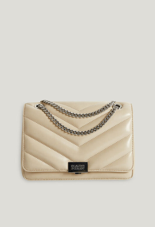 Bolso Angeli de cuero en zigzag