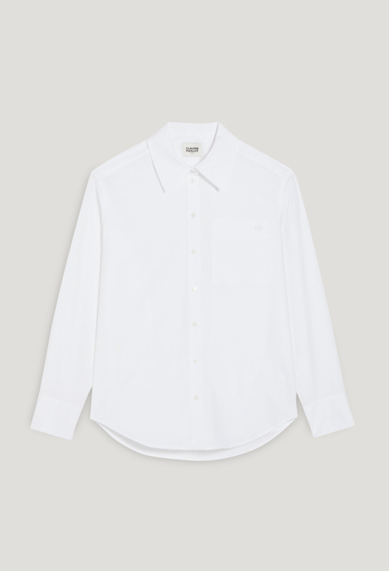 Camisa blanca de algodón