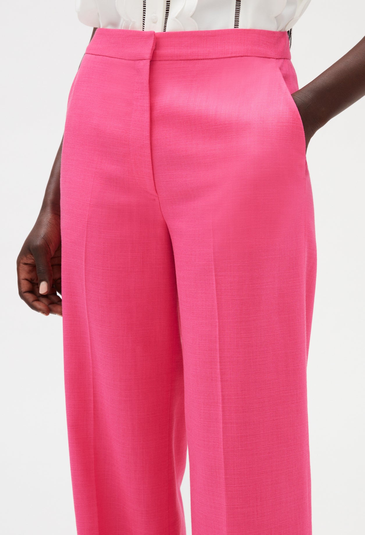 Pantalón ancho rosa