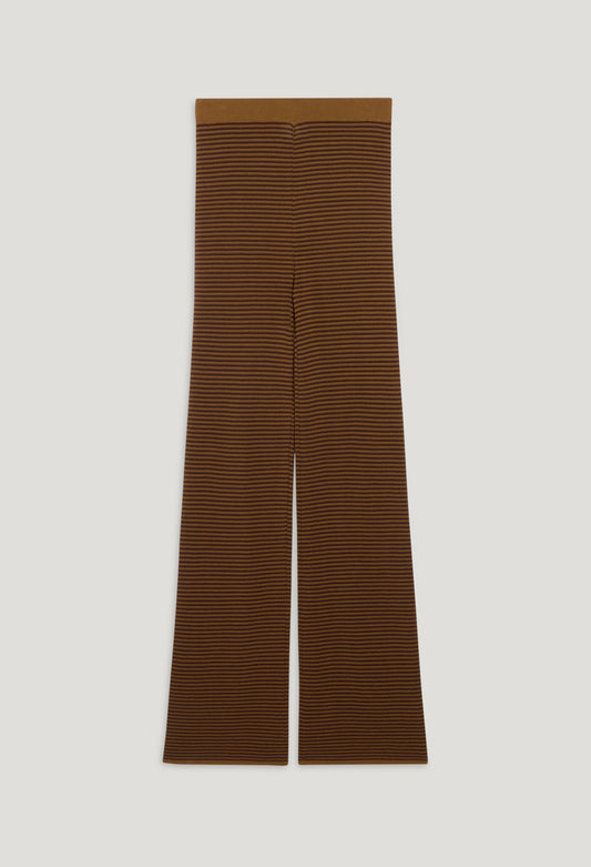 Pantalón a rayas marrón