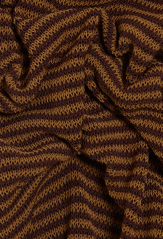 Camiseta de tirantes con rayas en marrón